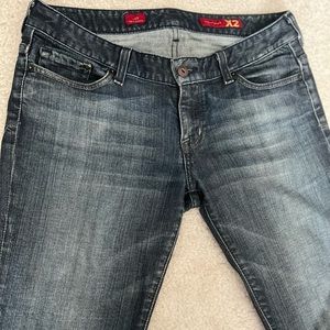 EXPRESS Women’s Size 10 Dark Denim Wide leg Low rise Jeans